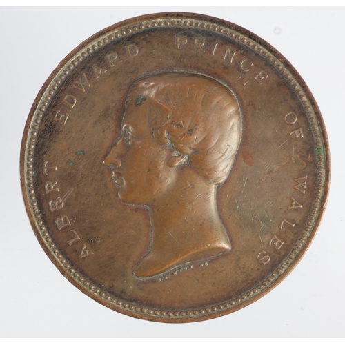 724 - British Exhibition Medal, bronze d.57mm: Albert Edward Prince of Wales(J.S. Wyon) / International Re... 
