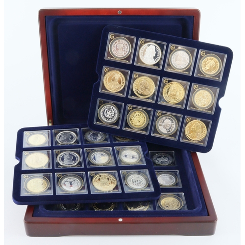 751 - Reproduction British coins in sterling silver/gilt (36) 'The Millionaires Collection' in square caps... 