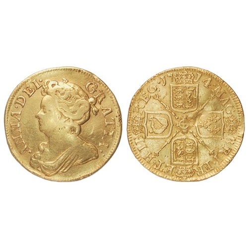 8 - Guinea 1714, S.3574, ex-mount nF in a 'London Mint Office' case with cert and outer box.