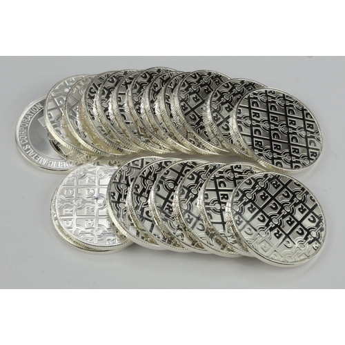 36 - Silver 1oz Rounds (20) all by the Republic Metals Corporation (RMC) These Silver rounds contain a fu... 