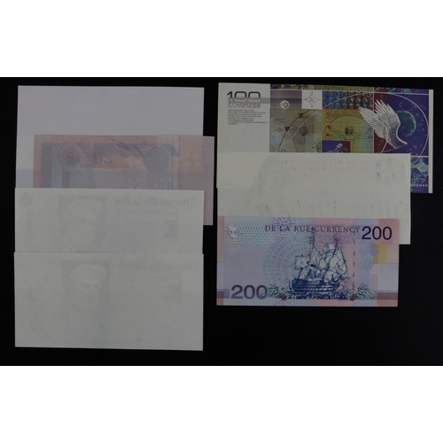 29 - Test Notes (7), rare Goznak 100 Test note 2007, Sergei Korolev Soviet Space Program, Thomas de la Ru... 