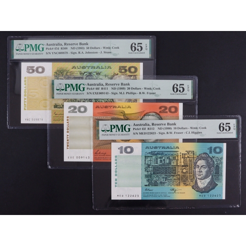 426 - Australia (3), 50 Dollars issued 1983 signed Johnson & Stone, serial YNC 009879 (BNB B215d, Pick47d)... 