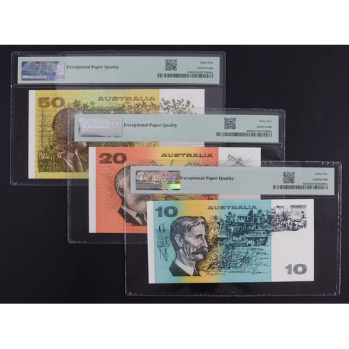 426 - Australia (3), 50 Dollars issued 1983 signed Johnson & Stone, serial YNC 009879 (BNB B215d, Pick47d)... 