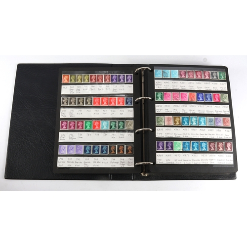 12 - GB - 1840-1999 collection on hagner leaves in black album, with two Penny Blacks, 1858 Penny Red Pla... 