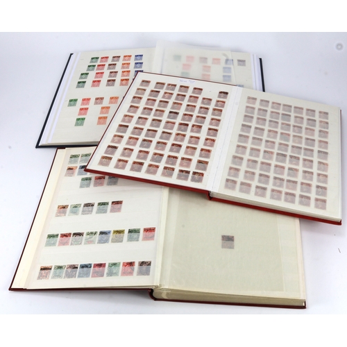 25 - GB - colln in 3x stockbooks, 1840 to c1970, with a decent 4 margin Penny Black. 1d Red Plates to 224... 