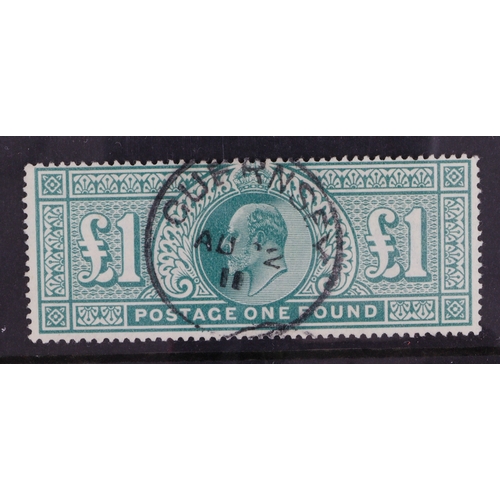 29 - GB - EDVII £1 superb used example SG320 cat £650