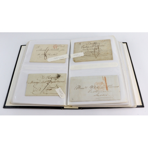43 - GB - pre-stamp Postal History, an interesting and wide ranging collection worthy of study, Note two ... 