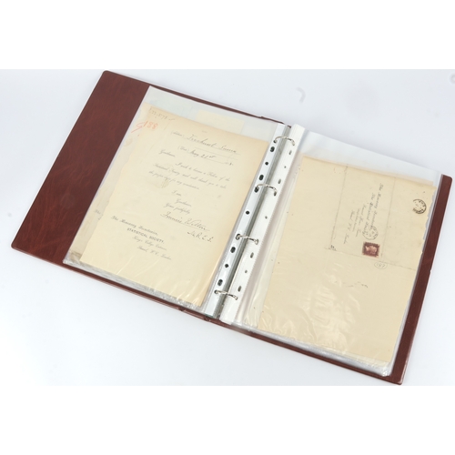 55 - GB - Victorian 1d Red Covers (x52) and 1/2d Bantum Covers (x28) housed in modern binder