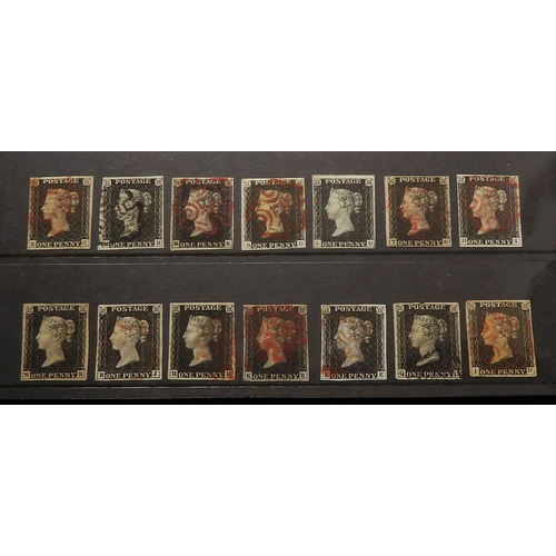 57 - GB & Commonwealth collection in two stockbooks, with no less than 26 Penny Blacks, in mixed conditio... 