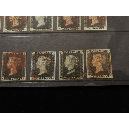 57 - GB & Commonwealth collection in two stockbooks, with no less than 26 Penny Blacks, in mixed conditio... 