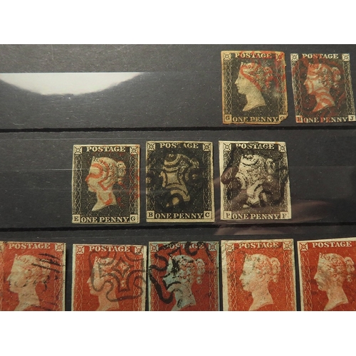 57 - GB & Commonwealth collection in two stockbooks, with no less than 26 Penny Blacks, in mixed conditio... 