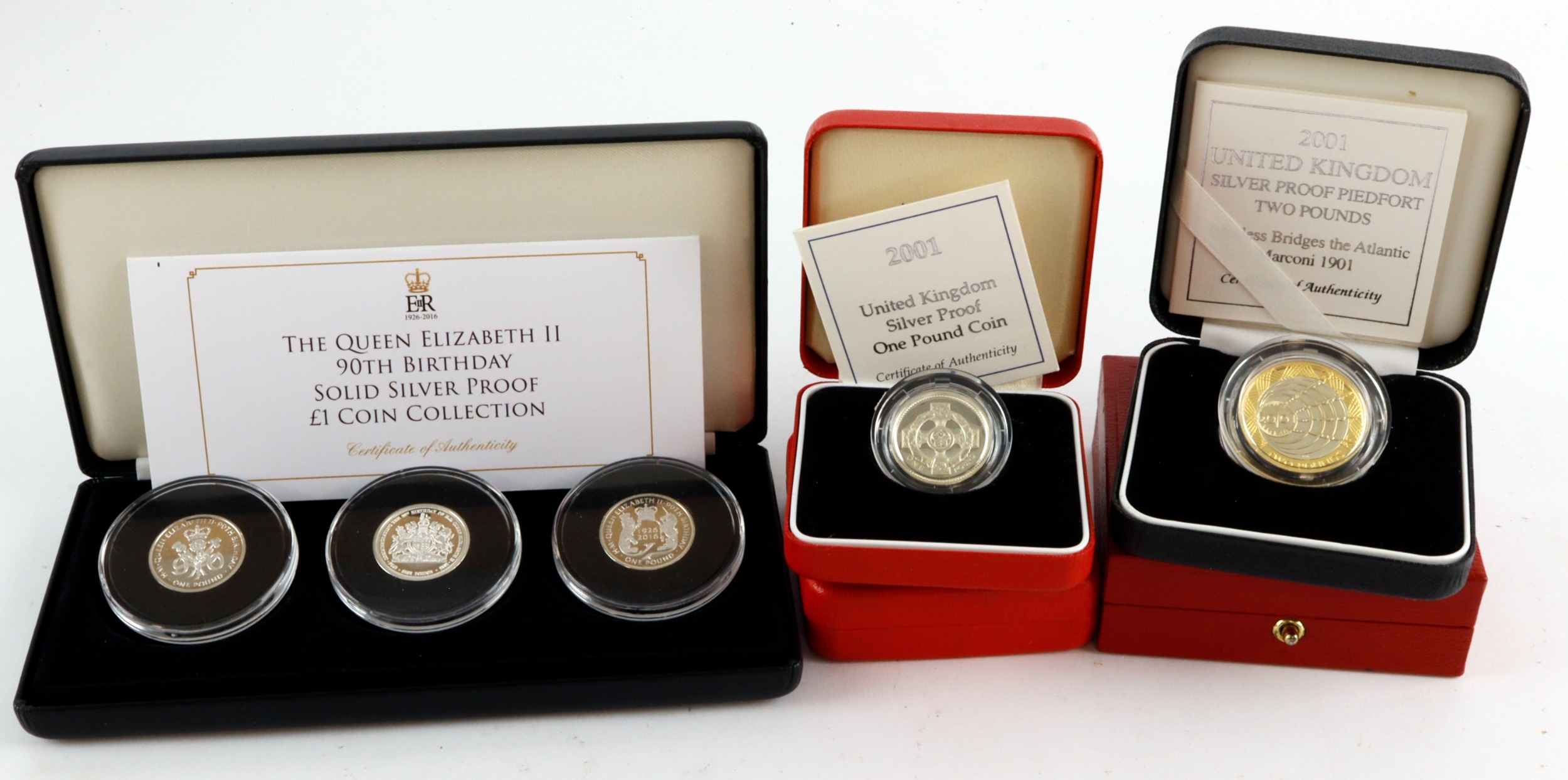 GB & Commonwealth Silver Proofs (7): Royal Mint: £2 piedfort 2001 ...