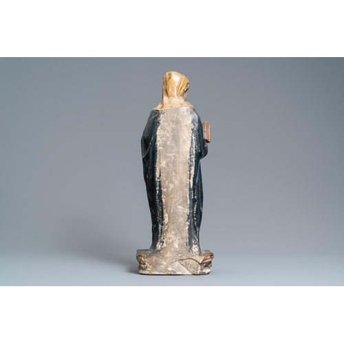 140 - A polychromed stone figure of Saint Appolonia of Alexandria, ca. 1540H.: 64,5 cm  Provenance: - The ... 