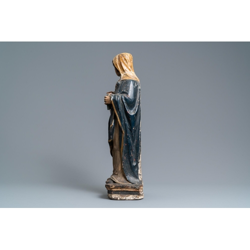 140 - A polychromed stone figure of Saint Appolonia of Alexandria, ca. 1540H.: 64,5 cm  Provenance: - The ... 