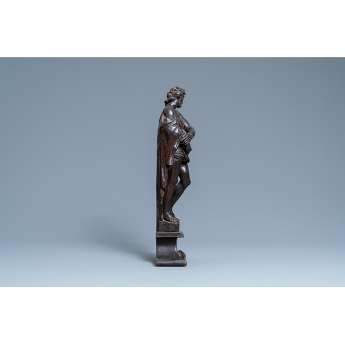 167 - An oak 'Ecce Homo' figure, ca. 1600H.: 50 cm  Provenance: - The Davioud-Larminet collection, Lille, ... 