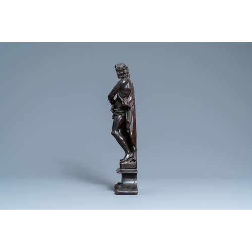 167 - An oak 'Ecce Homo' figure, ca. 1600H.: 50 cm  Provenance: - The Davioud-Larminet collection, Lille, ... 