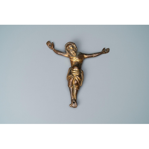 33 - A gilt-bronze Corpus Christi, France, 14th C.L.: 16 cm - H.: 15,5 cm  Provenance: - The Davioud-Larm... 