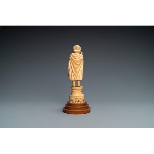 36 - An Indo-Portuguese ivory figure of the Christ Child blessing, probably Goa, 17th C.Lot subject to CI... 