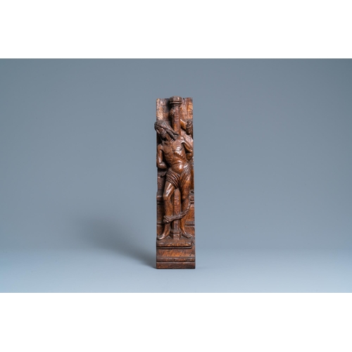 46 - An oak figure of Christ at the column, Rhine Valley, Germany, ca. 1500H.: 47,5 cm  Provenance: - Wit... 