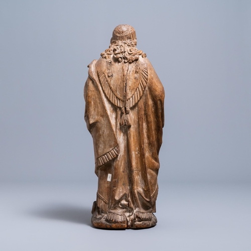 49 - An oak figure of an angel holding the Instruments of the Passion, Germany or Mosan region, 16th C.H.... 