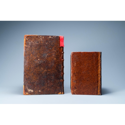 524 - Four trompe-l'oeil storage boxes made from old book covers, France, 20th C.Dim.: 38 x 26 x 18,5 cm (... 