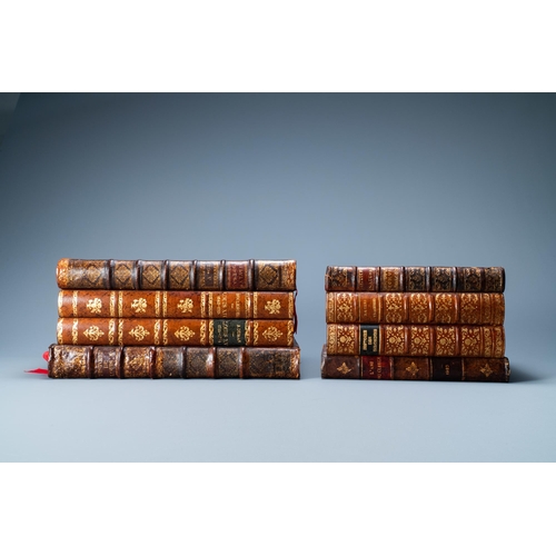 524 - Four trompe-l'oeil storage boxes made from old book covers, France, 20th C.Dim.: 38 x 26 x 18,5 cm (... 