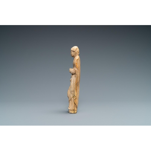 67 - An ivory figure of a Madonna, 2nd half 16th C.Lot subject to CITES-regulations. Available for sale i... 