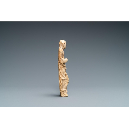 67 - An ivory figure of a Madonna, 2nd half 16th C.Lot subject to CITES-regulations. Available for sale i... 