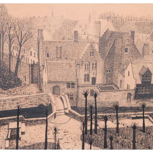 1265 - Leon De Smet (1881â1966): 'View on the Boniface bridge in Bruges', ink and pencil on paperDim.: 45... 