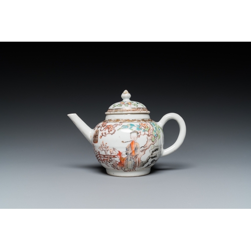 244 - A fine Chinese famille rose teapot and cover, YongzhengL.: 16,5 cm - H.: 11,5 cm