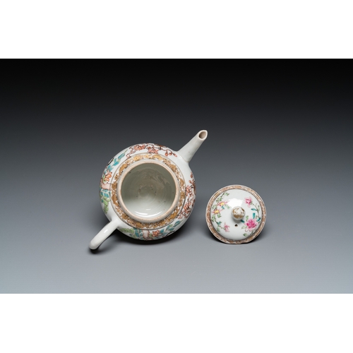 244 - A fine Chinese famille rose teapot and cover, YongzhengL.: 16,5 cm - H.: 11,5 cm