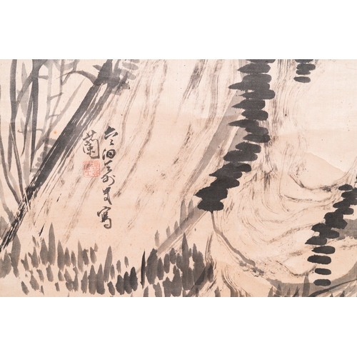 409 - Liu Ruihua åçè¯ (1971): 'Squirrels and grapes', ink and colour on paper, dated 1995 and Jiang Y... 