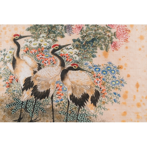 432 - Wang Chengxun çæ¿å³ (19/20th C.): 'Four paintings with fine birds', ink and colours on silk, Rep... 