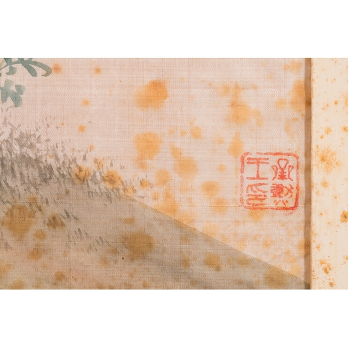 432 - Wang Chengxun çæ¿å³ (19/20th C.): 'Four paintings with fine birds', ink and colours on silk, Rep... 