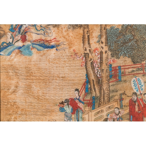 433 - Wang Chengxun çæ¿å³ (19/20th C.): 'Six romantic view of life in ancient China', ink and colours ... 