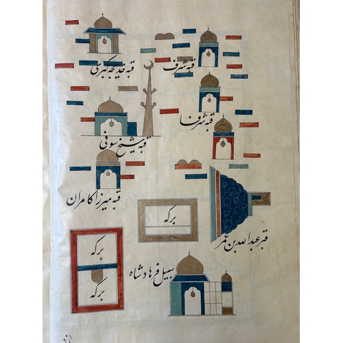 1117 - Muhyi al-Din al-Lari (d. 1526): Kitab Futuh Al-Haramayn, luxurious manuscript in large format in lea... 