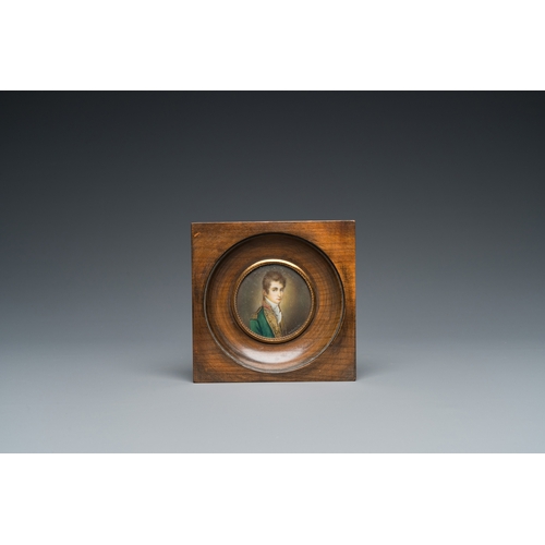 1220 - Four portrait miniatures, England and/or France, 18/19th C.Dim.: 18,5 x 15 cm (the largest frame)Dim... 