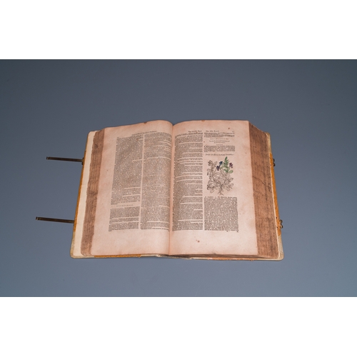 1254 - Dodoens, R.: 'Cruydt-boeck volghens sijne laetste verbeteringhe', 1644Dim.: 40 x 27,5 x 10 cm (outer... 