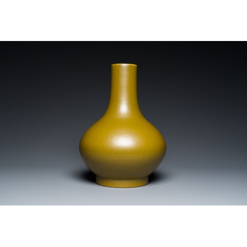 12 - A Chinese teadust-glazed bottle vase, Guangxu mark and of the periodDescription:H.: 33 cm Provenance... 