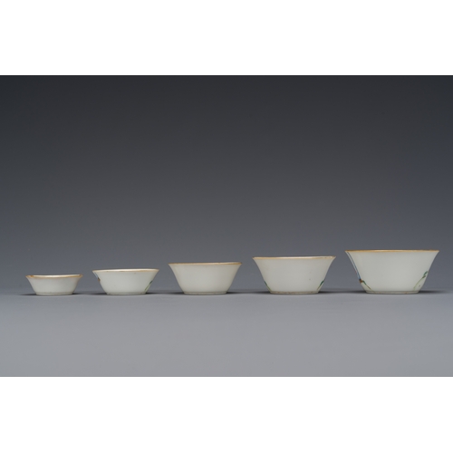 82 - A set of ten Chinese famille rose nesting bowls, Daoguang mark and of the periodDescription:Dia.: 10... 