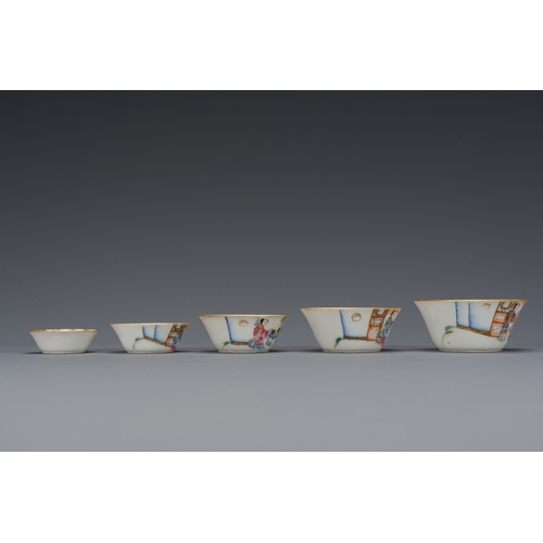 82 - A set of ten Chinese famille rose nesting bowls, Daoguang mark and of the periodDescription:Dia.: 10... 