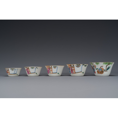 82 - A set of ten Chinese famille rose nesting bowls, Daoguang mark and of the periodDescription:Dia.: 10... 