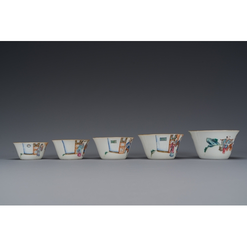 82 - A set of ten Chinese famille rose nesting bowls, Daoguang mark and of the periodDescription:Dia.: 10... 