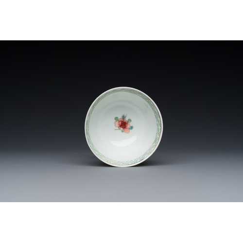 228 - A rare Chinese semi-eggshell famille rose 'rooster' tea cup and saucer, Baiyun Shanren ç½é²å±±äºº ... 