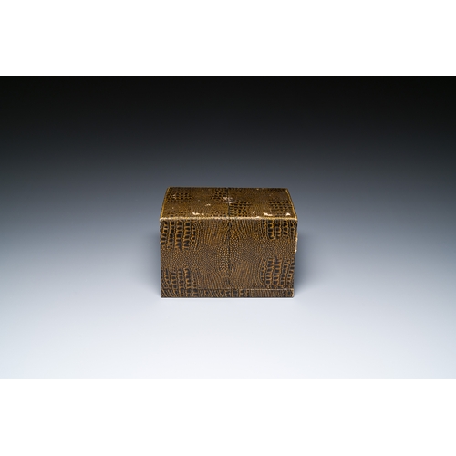 23 - A Thai silver jewelry case in its original box inscribed 'School for Arts & Crafts, Bangkok, Siam', ... 