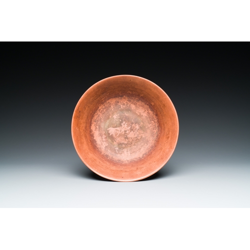 36 - A Chinese Yixing stoneware bowl, Sheng Rong æ²è mark, QingDescription:Dia.: 20 cm - H.: 6,5 cmCon... 