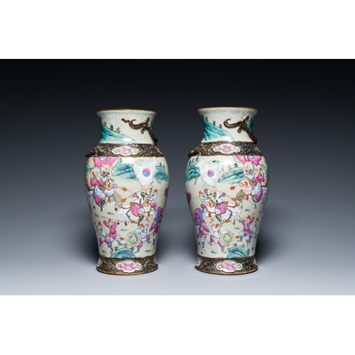 53 - A varied collection of Chinese porcelain and Canton enamel, 18/19th C.Description:H.: 35 cm (the tal... 