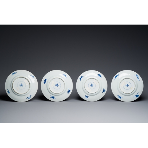 301 - Twelve Chinese blue and white 'antiquities' dishes, KangxiDescription:Dia.: 24 cmCondition reports:P... 