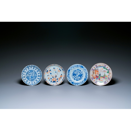 359 - A varied collection of Chinese porcelain, Kangxi and laterDescription:Dia.: 27,5 cm (the Kangxi fami... 