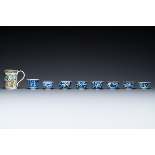 362 - A very extensive collection of Chinese cups and saucers, Kangxi and laterDescription:Dia.: 14 cm (th... 